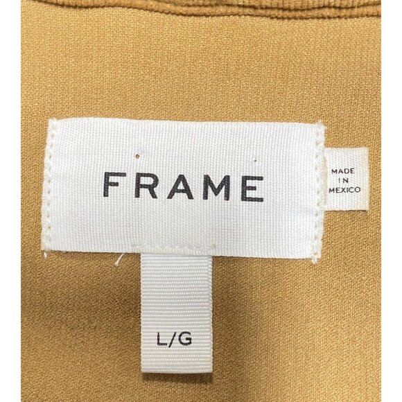 Frame Brown Corduroy Jumpsuit Sz L Teddy Bear Brown Classic Quiet Lux Statement - Picture 5 of 7